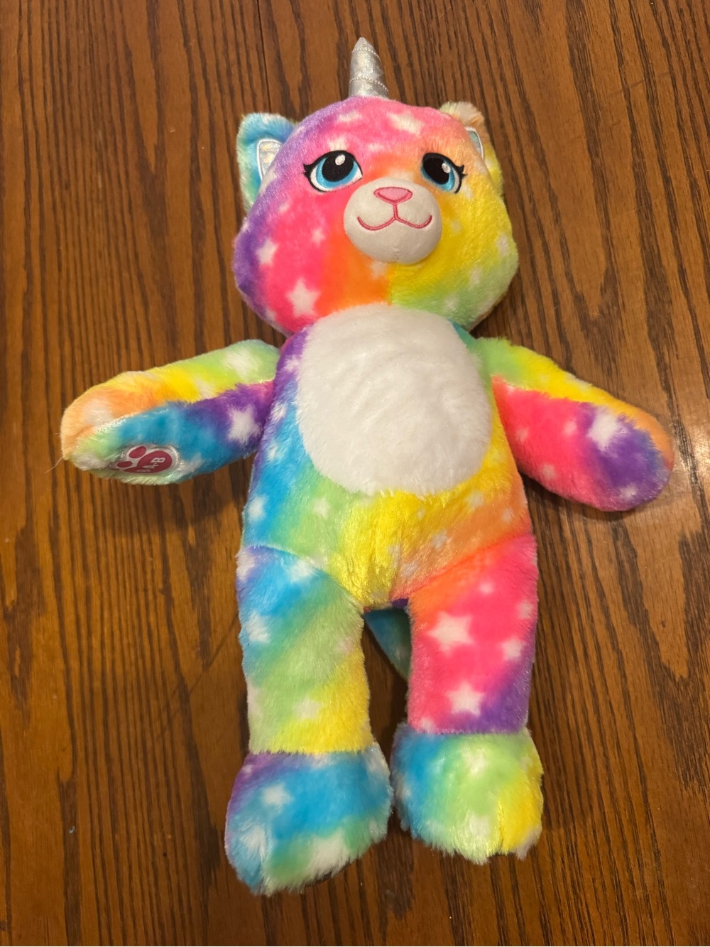 Build-A-Bear Rainbow Star Unicorn Plush - Multicolor with Silver Horn